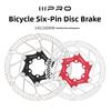 IIIPRO Tarcza Hamulcowa Rotor Rowerowy 140/160/180/203MM Tarcza Hamulcowa Roweru Szosowego Odprowadzanie Ciepła 6 Śrub Pływający Rotor Rowerowy
