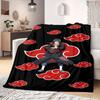 Naruto Logo Flannel Blanket Trendy Printed Pattern Perfect For Home Bed Sofa Chair Travel Picnic -HE23