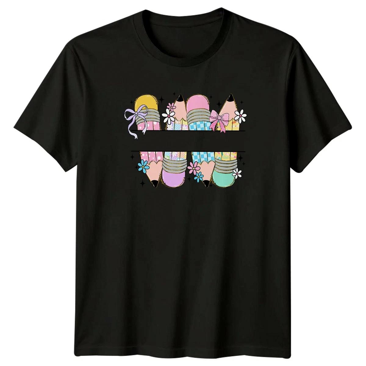 Pencil Stationery School Teacher Appreciation Graphic Mens Womens T Shirt S
