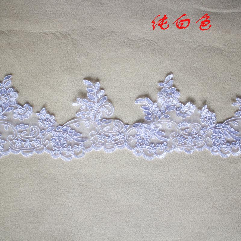 7Cm Multi-Color Nail Drill Three-Dimensional Flower Sequin Decorative Clothing Skirt Cuffs Ethnic Style Accessories Lace