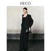 HECO Butterfly Embossed Wide-Leg Trousers