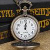 Vintage Antique Steam Train Embossed Quartz Pocket Watch Necklace with Chain Exquisite Jewelry Pendant Ideal Gift for Men