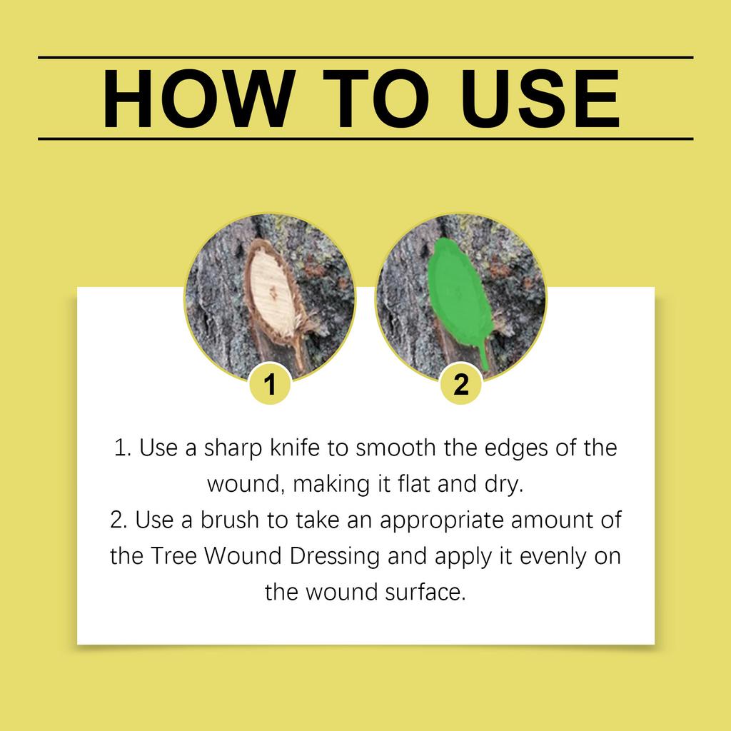 Tree Wound Sealant, Tree Wound Pruning Sealant, Tree Wound Dressing With Brush, Bonsai Cut Ointment, Bonsai Tree Pruning Wound Sealant