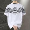 Summer Tracksuits Men Plus Size 11XL Summer Sets Casual Fashion Wing Print T-shirts Shorts Suits Male Big Size 11XL