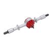 Metal Rear Bridge Axle Drive Shaft for WPL D12 RC Car Upgrade Parts Accessories(Black Red )