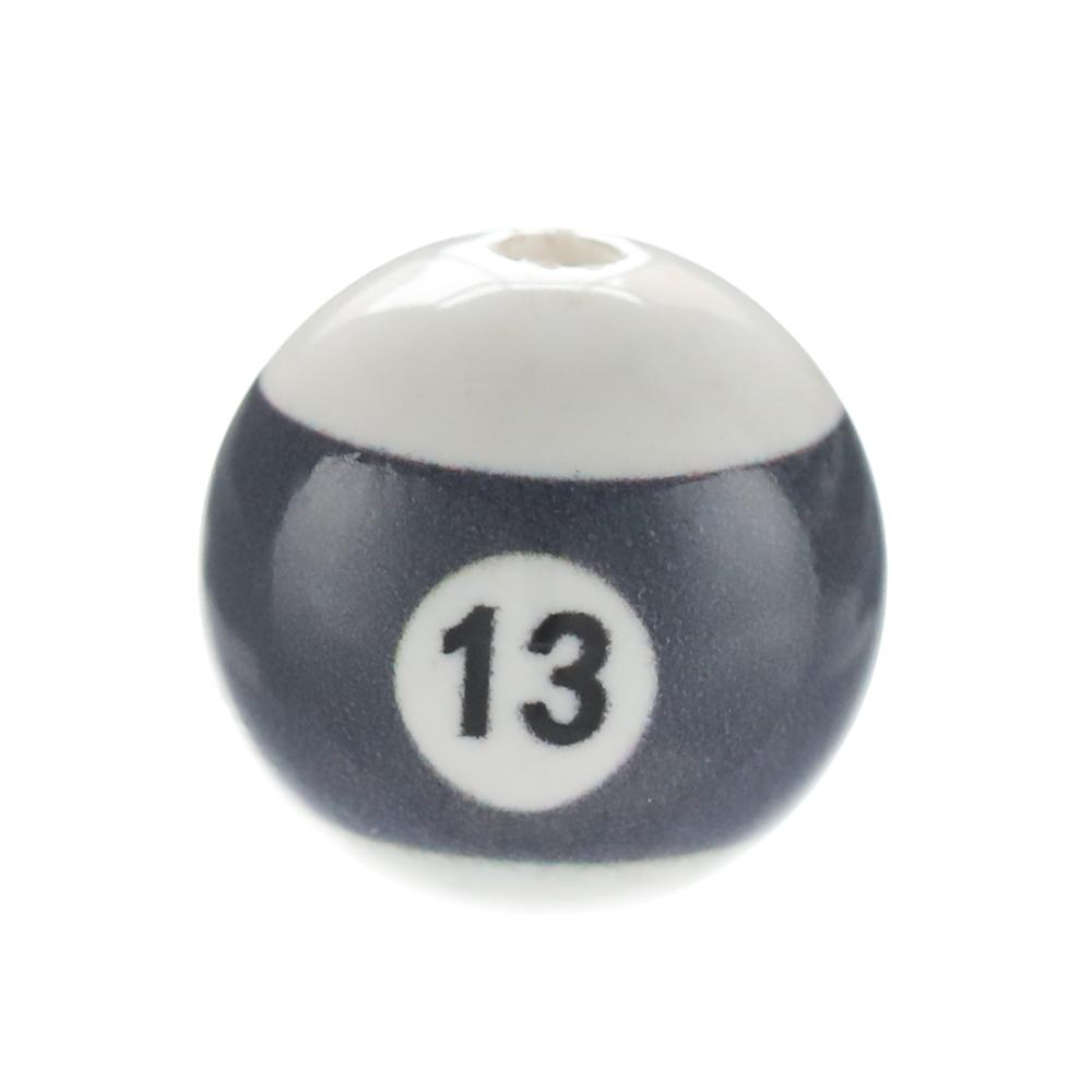 10pcs/Lot 16mm Colorful Acrylic Big Hole Billiards Ball Beads for Jewelry Making DIY Bracelet Necklace Accessories