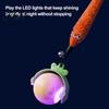 Indoor Cat Entertainment Interactive Ball, Self Rolling Ball with Bell And Detachable Plush Tail, Automatic Obstacle Avoidance, Rechargeable Light for