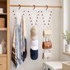 V-Shaped Hanging Rack with 10 Hooks Double Sided Hanger 360° Swivel Hook Closet