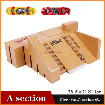 Finger Skateboards Skate Park Ramp Parts For Tech Practice Deck Children Gift Set Fingerboard Toys