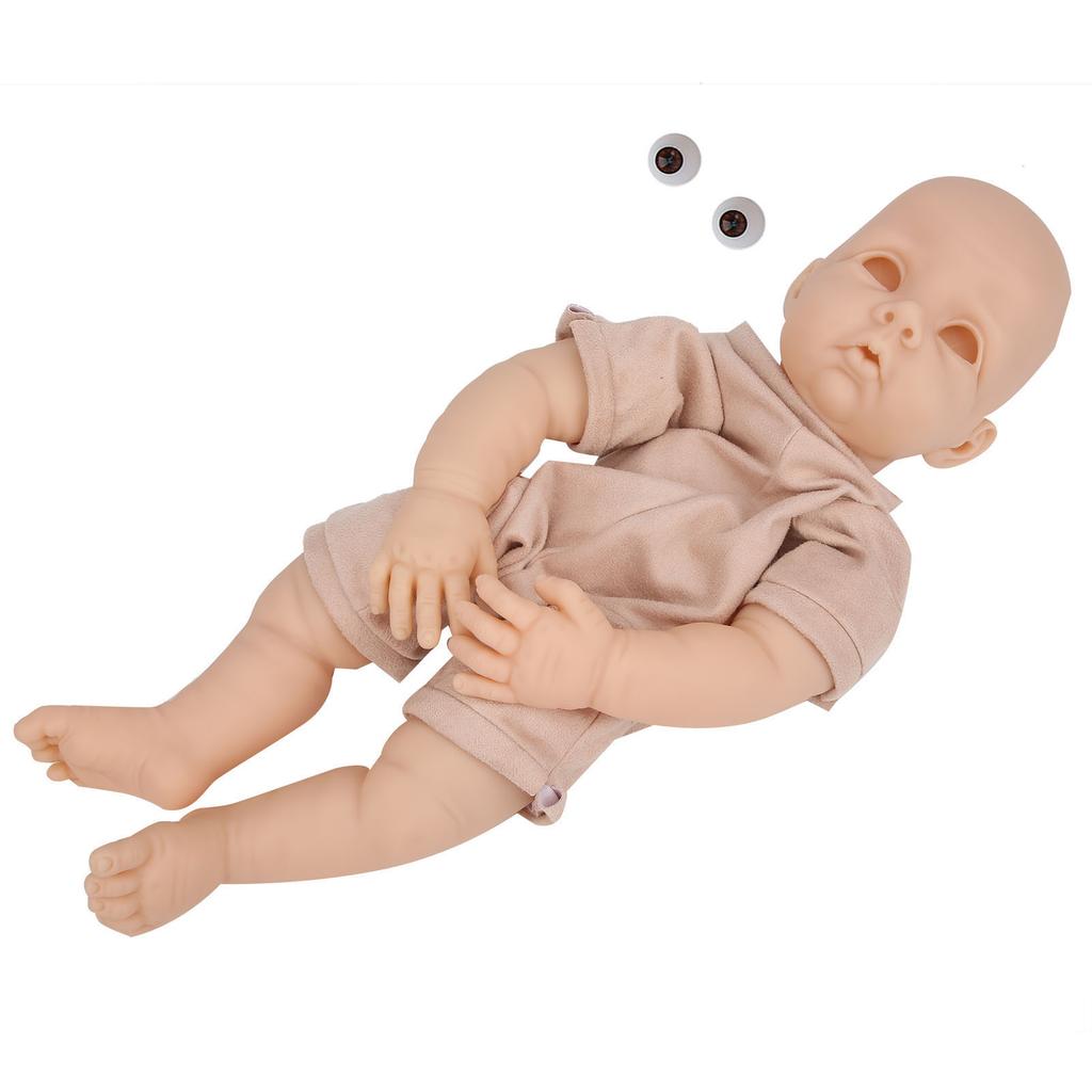 DIY Doll Parts Vinyl Reborn Doll Kit Unpainted Baby Doll Toy Accessories 22inch