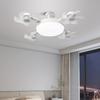 Ceiling Fan Light with 3 Color Temperature Adjustable Brightness LED Bulb Quiet Fan Combo Low-noise Operation Fan Light Fixture