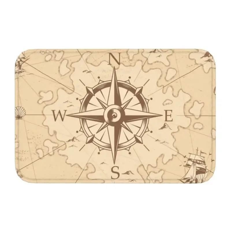 1pc Christmas Tree Pattern Door Mat , Holiday Indoor and Outdoor Rear Front Door Welcome Mat Winter Door Mat.