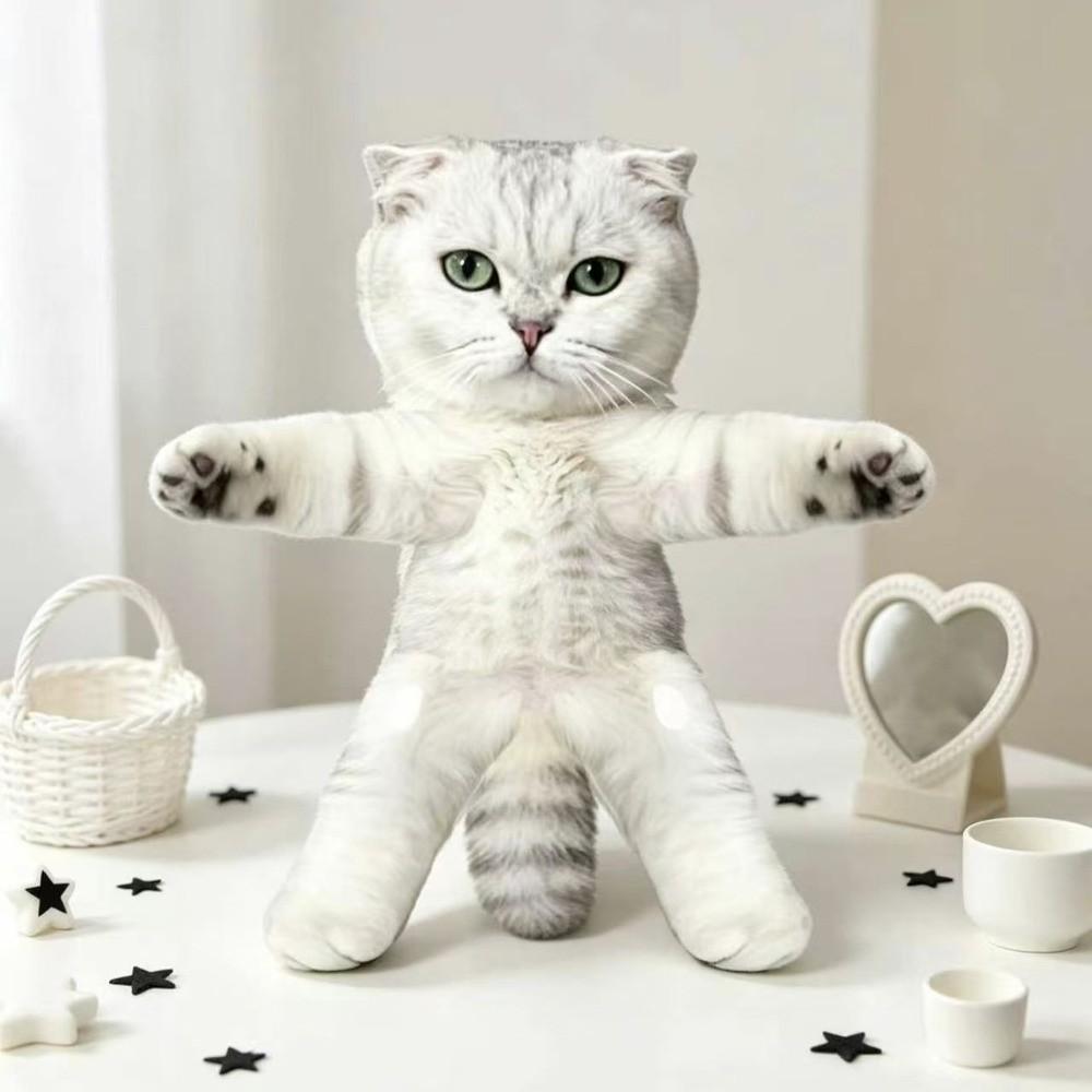 Wire Skeleton Abstract Twist Keychain Animal Figure Funny Cat Toy Kawaii Dog Pendant Doll Children