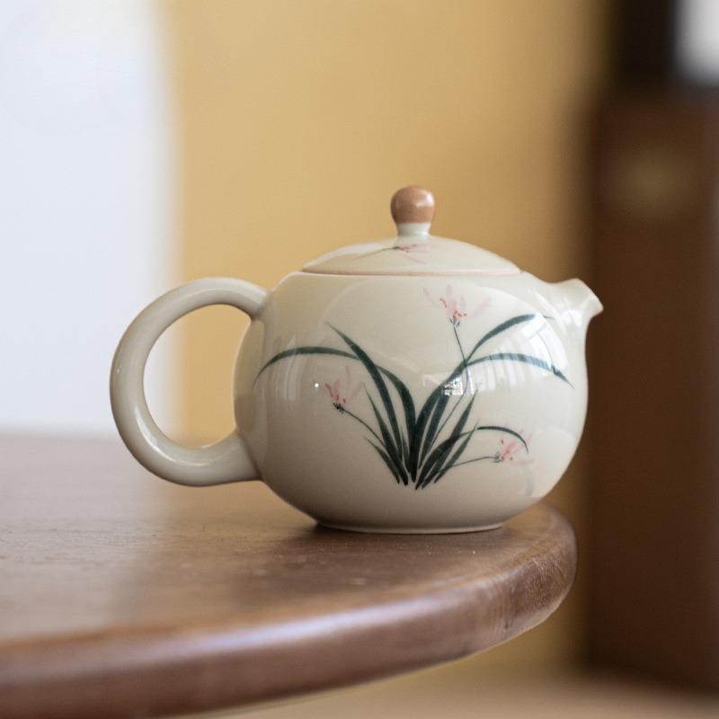 

Xi Shi Pot Kung Fu Tea Set Hand Painted Under Glaze Color Ceramic Teapot Teapot Home Filter New Chinese Moran