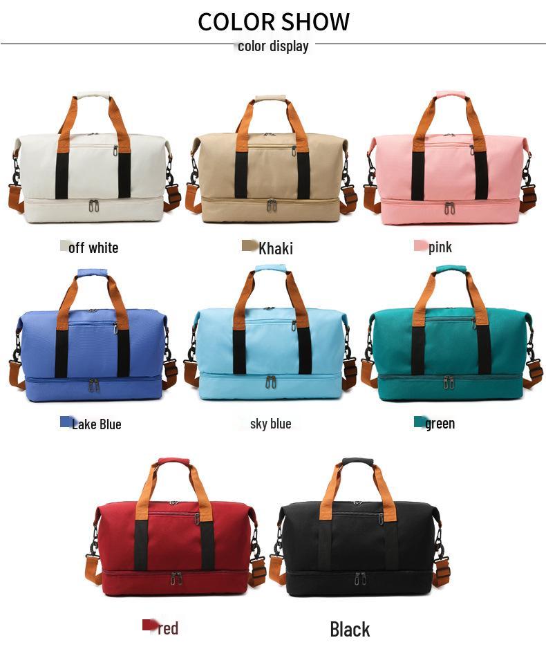 Water-Resistant Oxford Cross-Border Travel Bag with Shoe Compartment – Large Capacity Gym and Sports Handbag