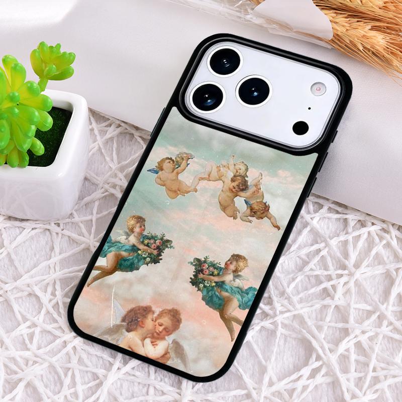 

Renaissance angels Cute Lovely Shockproof Phone Case for iPhone 17 Air 16e 15 11 12 14 13 Pro Max Cover Coque iPhone 11 Pro Max