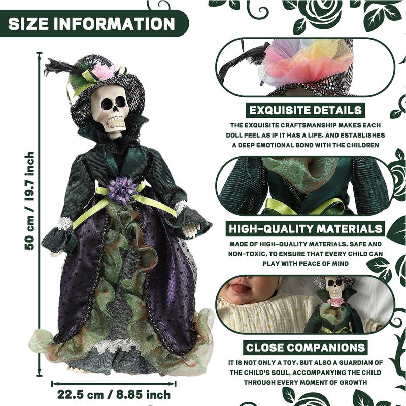 Scary Doll Halloween Horror Doll Decorative Ghost Figurine Desktop Decoration House Studio Home Ornaments For Boys Girls