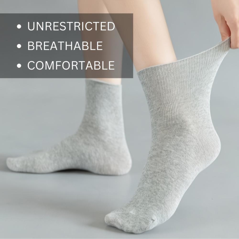 1/5 Pairs of Women's Socks Mid-calf Socks Comfortable and Stretchable Socks for Autumn and Winter