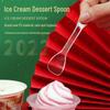 Yidengxia Individually Wrapped Disposable Plastic Ice Cream Spoons