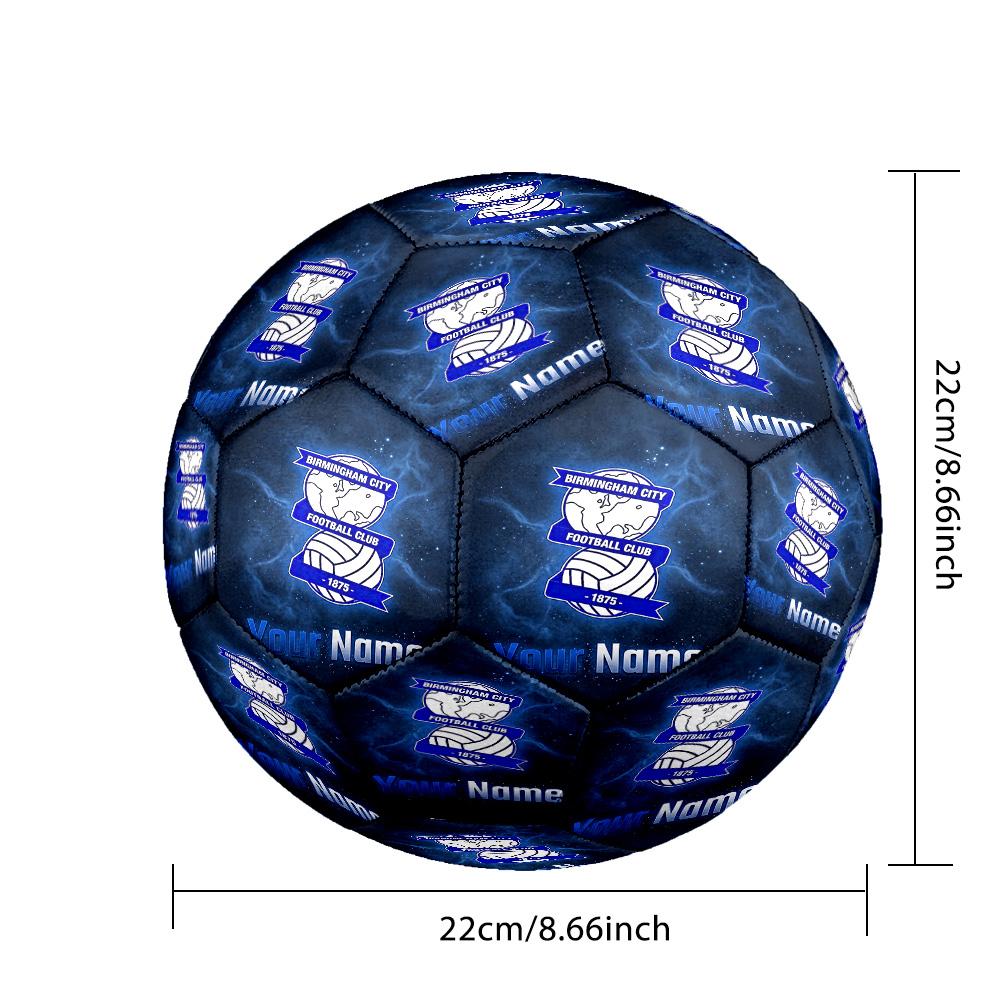 BIRMINGHAM CITY Football Fashion Size 5 Football Wearproof Non‑Slip Soccer Ball For Sports Training Entertainment Use