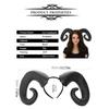 Cosplay Headband Halloween Demon Horns Headband Headpiece Devil Ox Horn Hairband   Photo Props