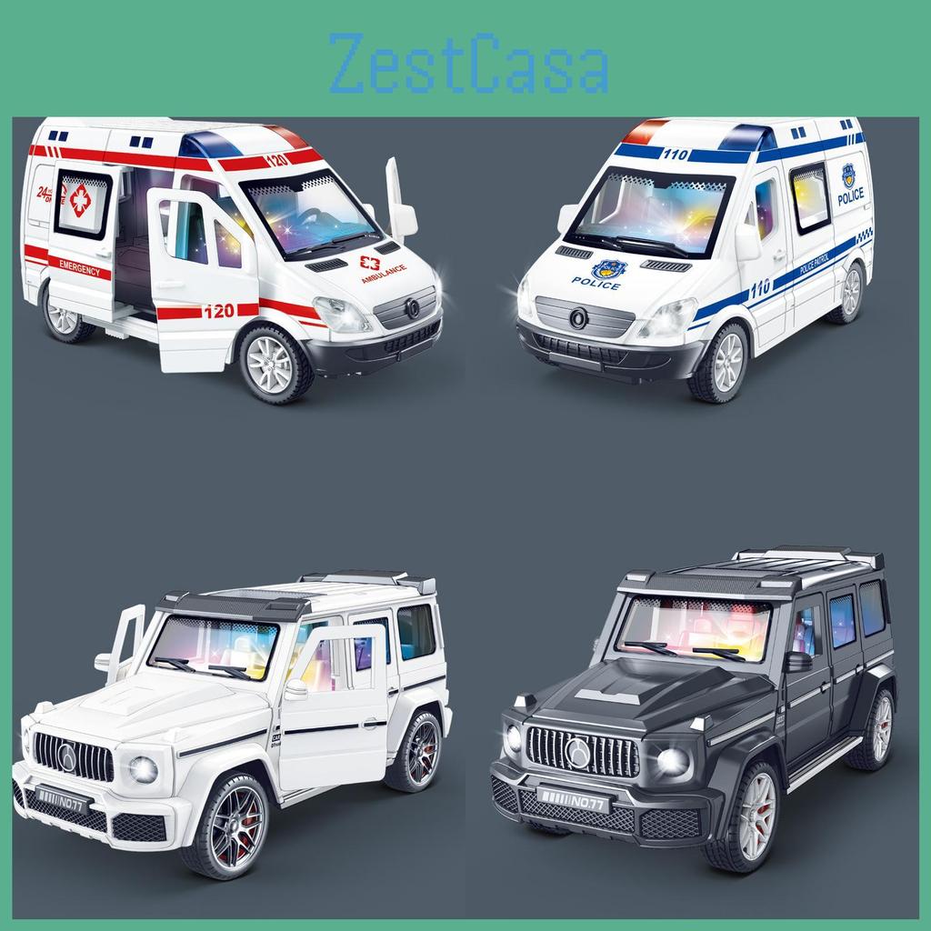 Childrens Inertia Light Sound Toy Car Off Road Vehicle Ambulance Model Kid Gift