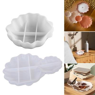 Silikon Muschelform für Epoxidharz-Basteln, Schmuckablagen, Kerzenhalter und Heimdekor-Projekte, Aufbewahrungshalter für Bastelarbeiten