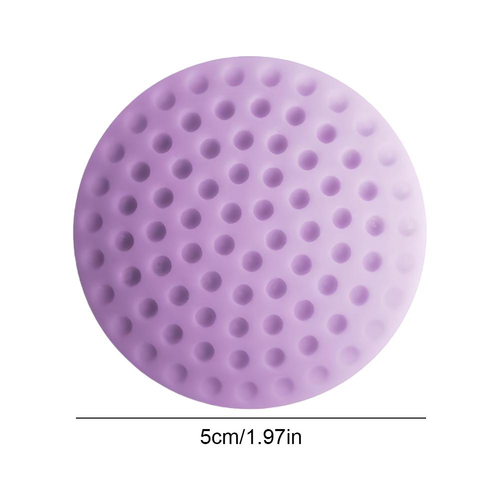 Rubber Door Stopper Self Adhesive Door Handle Bumper Mute Sticker (Purple)