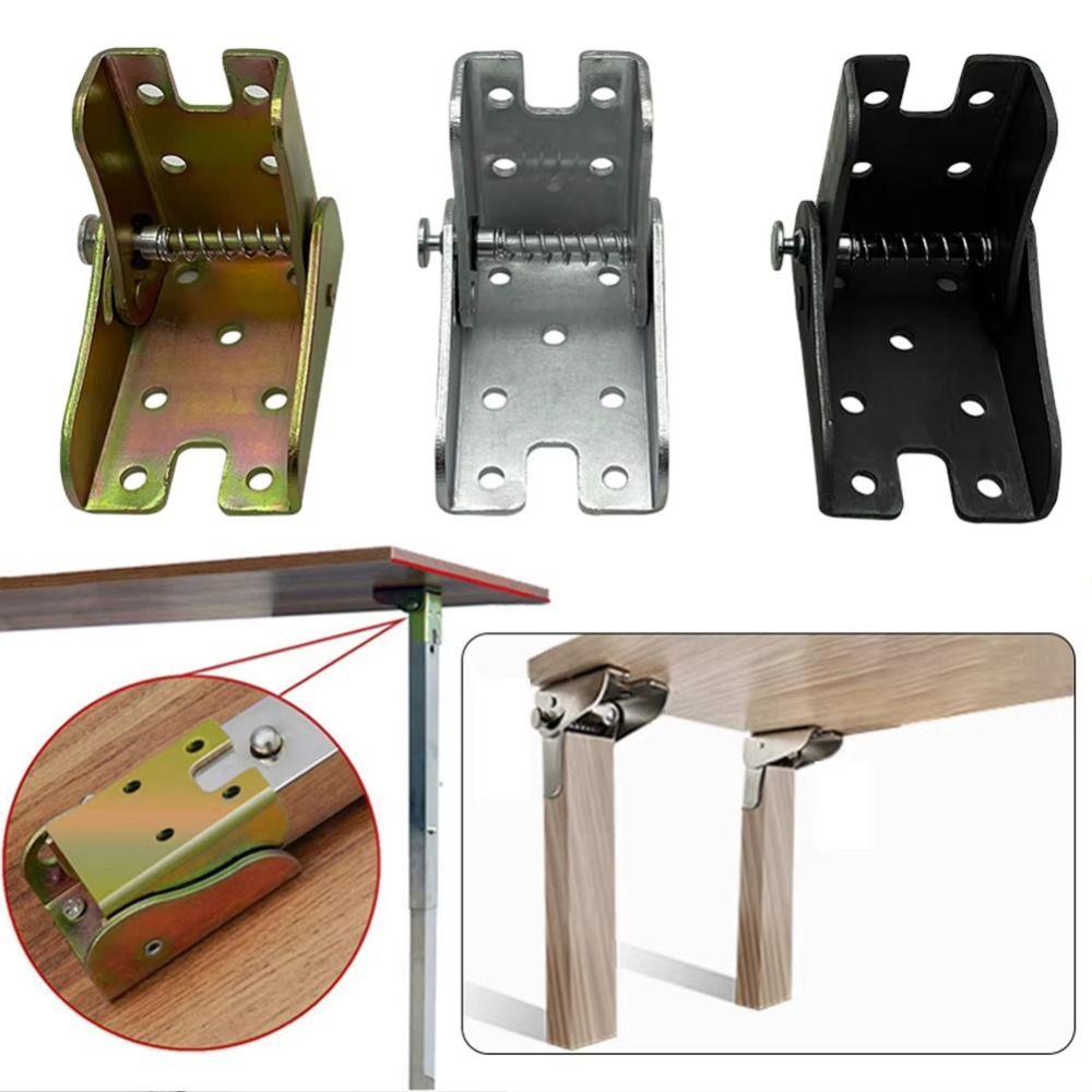 2Pcs 90 Degree Folding Gussets for Folding Legs Table Connector Folding Table Legs Hinges  Furniture