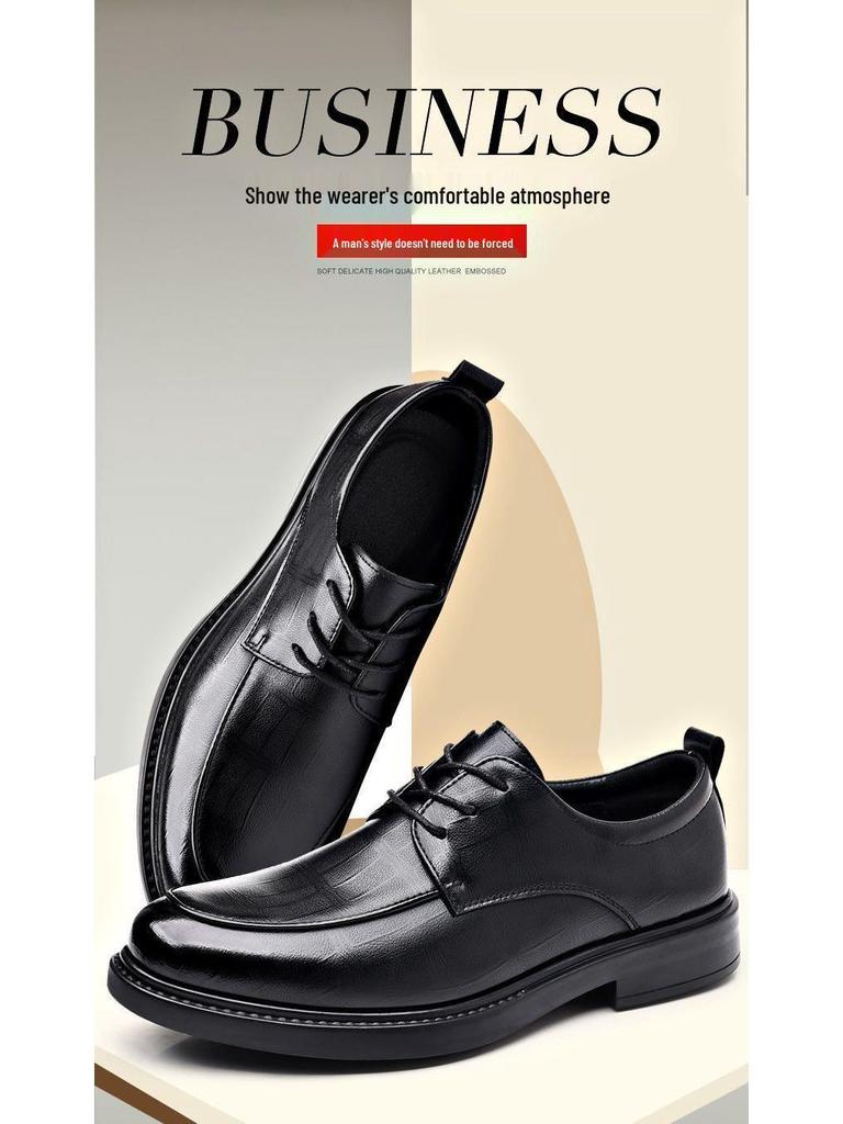 Dragonfly Genuine Leather Men's Formal & Casual Shoes - British & Korean Wedding Style