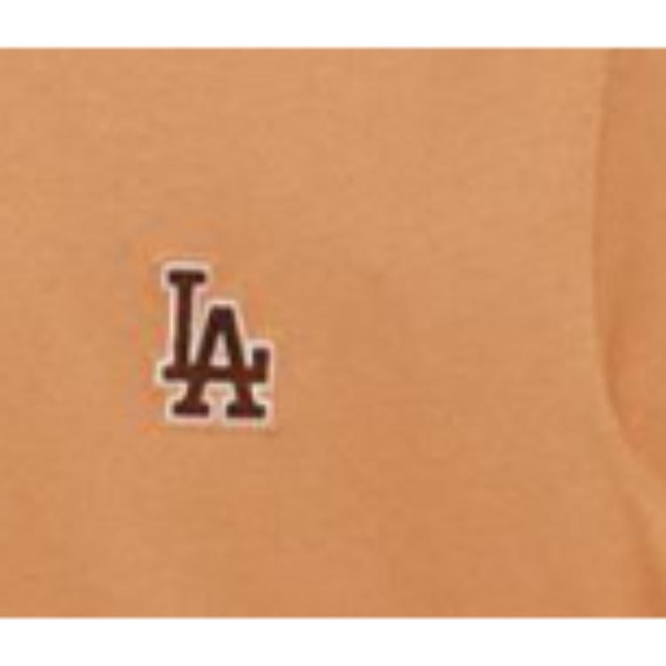 New Era SS25 MLB Los Angeles Dodgers Chain Stitch Series Embroidered Comfortable Simple Crew Neck Short Sleeve T-Shirt Unisex Tops Deep-Sand 14500135