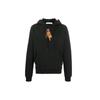 Pascal Printing Hooded Pullover Men Black Men's OMBB034F20FLE0031010