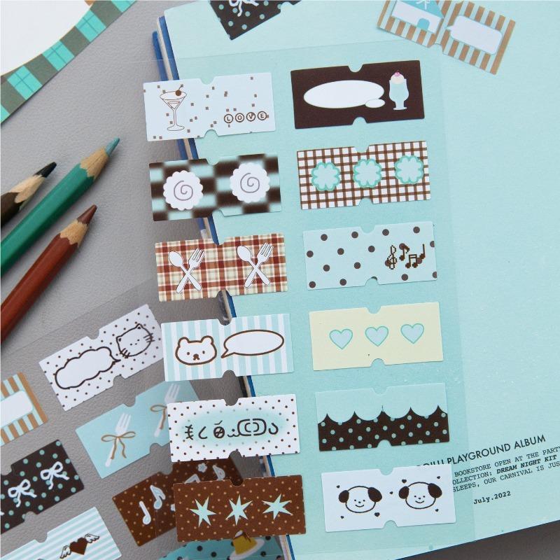 Decorative Stickers Romantic Stickers Cute Label Material Hand Account Collage Student Diary Marker Index Sticker