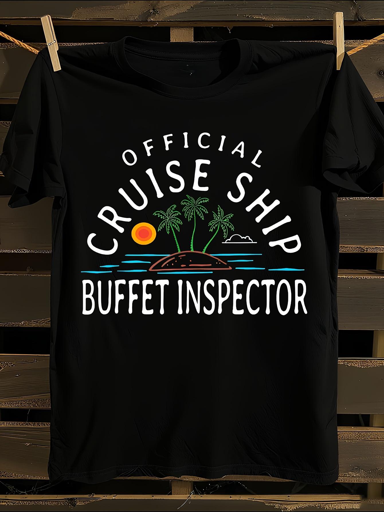 1pc Official Cruise Ship Buffet Inspector T-Shirt XL