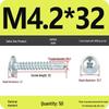 Galvanized Carbon Steel Cross-Head Round Screw with Washer, Flat Head, Self-Tapping & Self-Drilling Fishtail Design