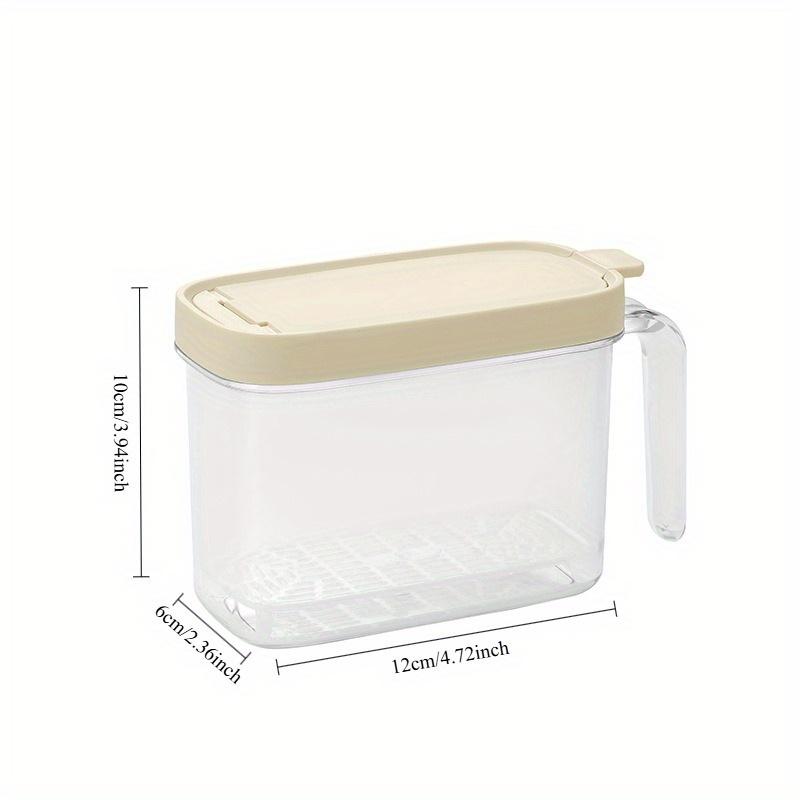 

Spicepot with Spoon - Sealed Kitchen Spice Container for Organizing Seasonings - Storage Jar with Lid белый