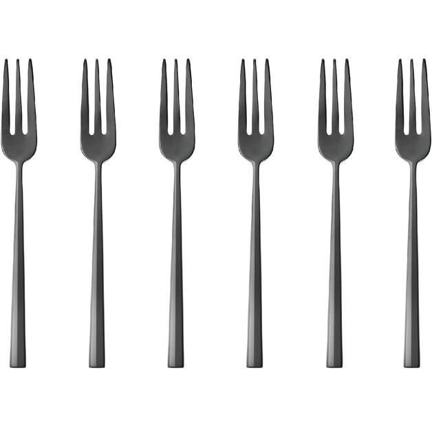 

Набор вилок для торта Sambonet Rock, PVD черный, 6 шт (52762KA5)