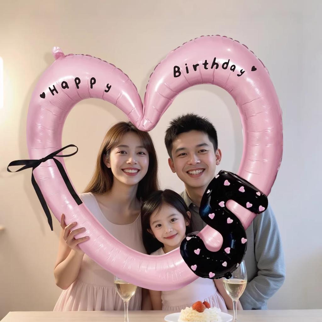 Hollow Out Love Heart Balloon Birthday Party Decoration Cute Love Ballons Baby Shower Wedding Party Gifts Party Balloon Ornament
