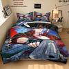 Devil May Cry Pattern Bedding Quilt Set Quilt Cover Pillowcase Home Birthday Gift(1 * duvet cover + 2 * pillowcase, without core)