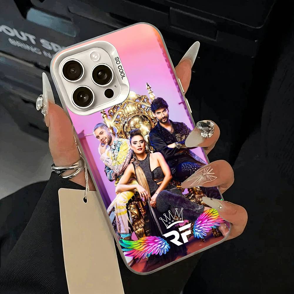 Q-Queen of Flow -La Reina D-Del Flow Phone Case For iPhone 17,16,15,14,13,12,11 Plus,Pro Max,XS,white silver phone case