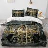 3D Drum Kit Music Instruments Comforter Bedding Set,Duvet Cover Bed Set Quilt Cover Pillowcase,King Queen Size Bedding Set Gift