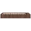 Brown Oak Effect Bed Frame 90 X 200 Cm Particleboard