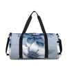 Flower Print Large Capacity Luggage Bag for Boy/Girl Best Gift 2D Cartoon Travel Duffels Outdoor Fitness Bag for Children