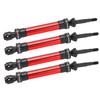 4pcs CVD Steel Front Rear Drive Shaft Complete Driveshaft Compatible for   Slash 1Celsius10 RC Car