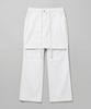 CHICKS Double Layered High-Waisted Long Pants White