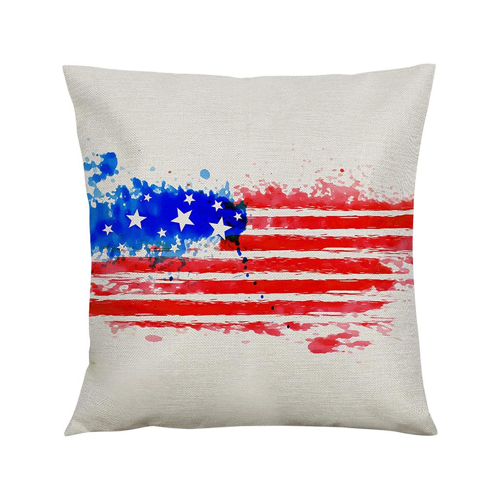 18 IN Independence Day Pillow Memorial Day Patriotic Pillowcase Decoration Independence Day Decorative Pillow