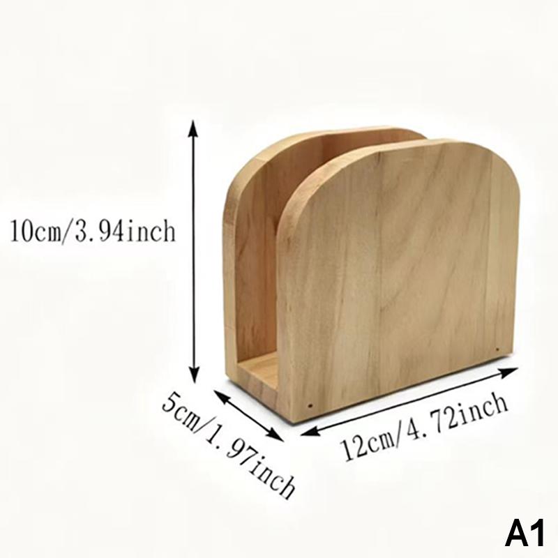 Wooden Napkin Holder Tissue Box Countertop Napkin Dispenser For Kitchens, Dining Rooms, Parties, Outdoor Settings, Restaurants