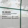 Walk In Polytunnel Greenhouse, Green House for Garden with Roll-up Window and Door, 1.8 X 1.8 X 2 M, White