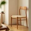 For Rattan Chair Modern Elegant Dining Room Chairs Leather Home Furniture Nordic Antique Cafe Lightweight Pink White Chaise Desi