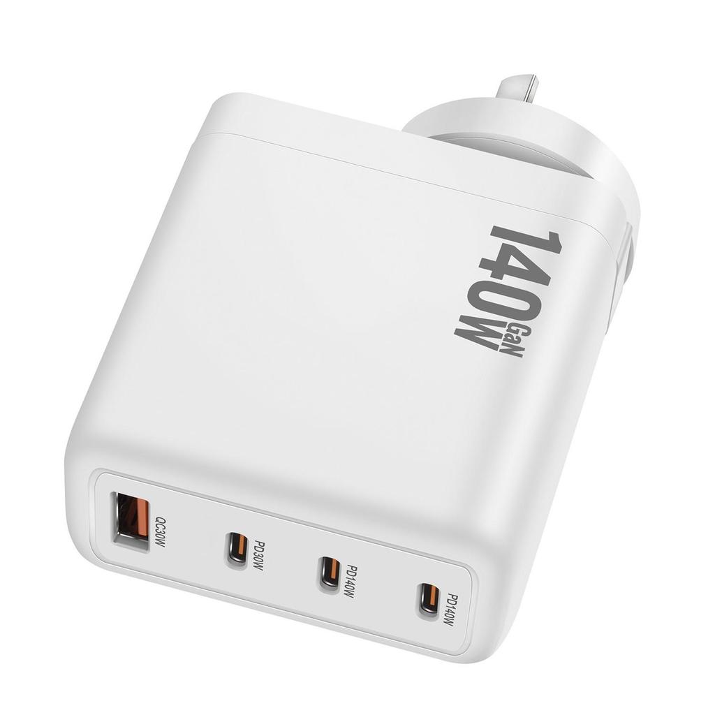 140W Gallium Nitride PD3.1 Multi-port Fast Charger for Laptops & Phones